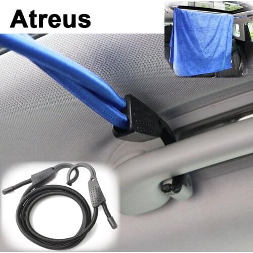 Atreus Car Adjustable Muti-function Camping Home Clothesline Rope For Nissan qashqai Citroen c4 c5 c3 Chevrolet cruze Peugeot