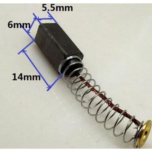 Soybean maker motor blender parts carbon brush 5.5x6x14