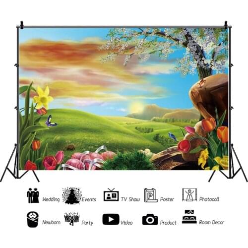 Baby Party Photozone Shower Portrait Tablecloth Background Wall Children Birthday Grass Grassland Photography Backdrop