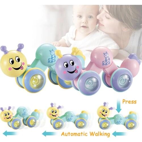 Baby Car Toys Cartoon Insect Animal Running Car Toys Press Automatic Walking Educational Vehicles Toys For Children Kids