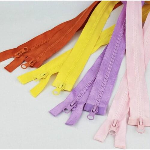 10 PCS/LOT Long RESIN Zipper 1M DOUBLE SLIDER HEAVY DUTY FOR Sleeping Bag Clothing Sewing Accessories
