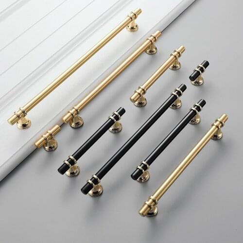 Cabinet Door Handles Metal Kitchen Closet Cupboard Drawer Easy Pulls Accessory Modern Black Gold Bathroom Cabinet Handle DIY