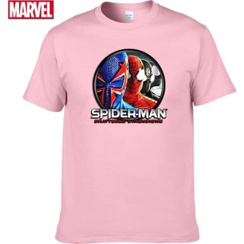 Marvel The Avengers Spiderman t shirt Comfortable Breathable 100% cotton Fashion clothes for teens Summer Tops t shirt men #101