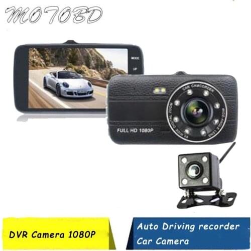 G-Sensor Car DVR Cameras Lens 4.0 Inch Dash Camera Dual Lens With Rearview Camera Video Recorder Auto Registrator Dvrs