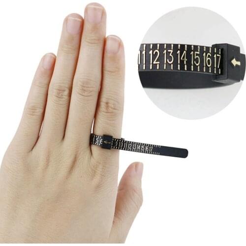 1PCS UK USA EU HK Japan Measuring Instrument Ring Sizer Finger Circumference Size Measurement Belt Measuring Jewellery Tool