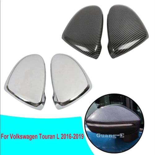 Car Body Stick Rear View Rearview Side Glass Mirror Cover Trim Frame Parts For VW Volkswagen Touran L 2016 2017 2018 2019