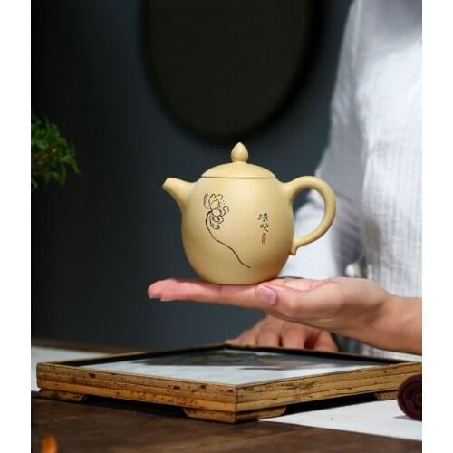 Long Dan Hu China Kettle Ceramic Teapot For Tea Puer Oolong Tea Set Handmade
