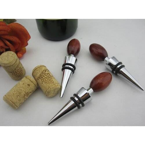 The rosewood red wood round zinc alloy body two silk wine stopper / wine stopper freshness