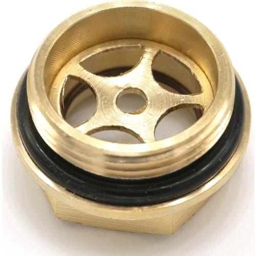 M27x1.5mm Metric Male Brass Oil Level Sight Glass Window Hex Head For Air compressor Gearbox