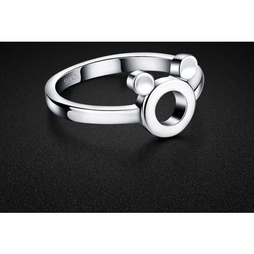 Fashionable cute animal pig ring. Solid 925 sterling silver girl ring ring adjustable size woman ring. Wholesale silver jewelry