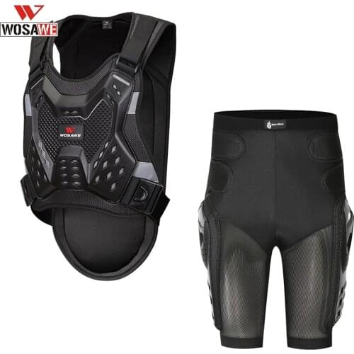 WOSAWE Motorcycle Shorts Hip Protection Armor Vest Protective Gear Sports MTB Bike Armor Vest Riding Racing Equipment