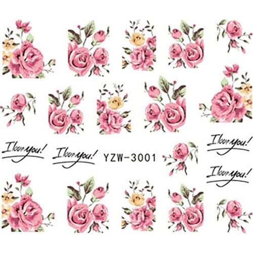 Chili Fruit Pattern Transfer Nails Series Watermark Nails Nail Decals Nail Sticker Flowers Ice Cream Pot Water 3d Nails Stickers