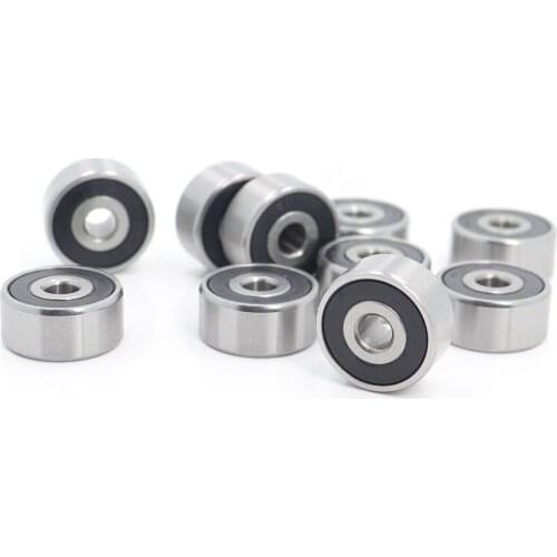 1601RS Bearing 4.762*17.462*7.938mm ABEC-1 (10PCS) Inch 1601 RS RZ 2RS Ball Bearings 1601-2RS Bearing