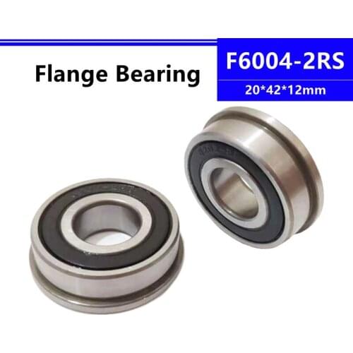 10pcs F6004-2RS 20*42*12mm flange deep groove ball bearing 20x42x12mm F6004RS Flanged bearing
