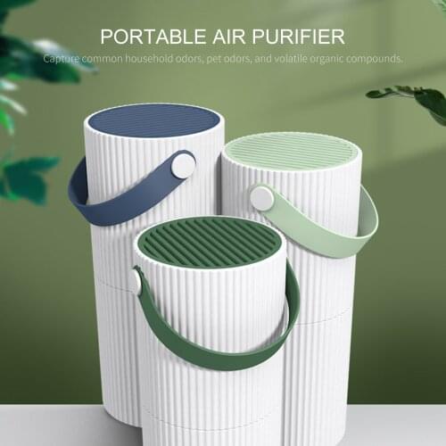 Portable Air Purifier Desktop Air Purifier USB Charging Quiet Bedroom Air Cleaner fo Car Office Pets Dust Home Air Fresher