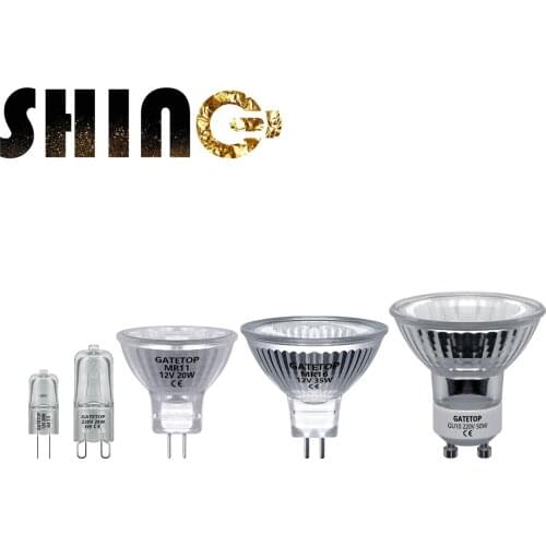 Spotlight Halogen Lamp G4 G9 MR11 MR16 GU10 20W 30W 35W 50W 12V 220V Energy Saving GU5.3 Hot Size