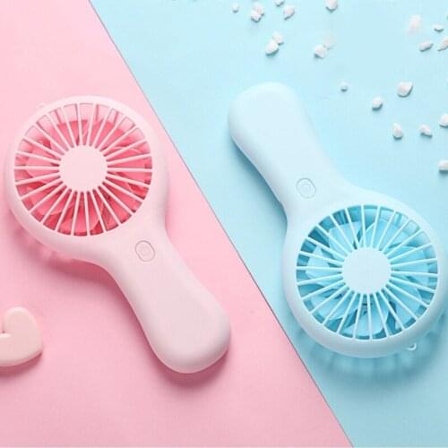 Portable Handheld Mini Air Cooler Silent Fan USB Rechargeable Small Personal Cooling Tools for Home Office Outdoor