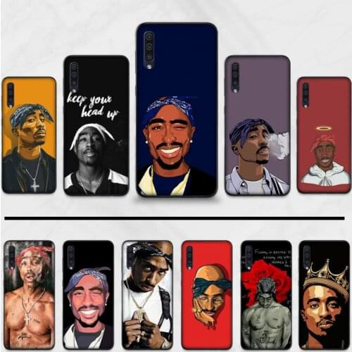 Rapper 2pac Luxury Unique Design Phone Cover For Samsung A20 A30 30s A40 A7 2018 J2 J7 prime J4 Plus S5 Note 9 10 Plus