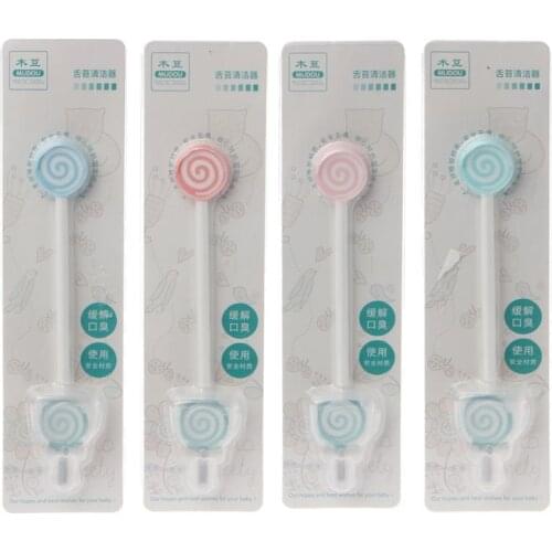 Lollipop Baby Tongue Brush Tongue Cleaner Scraper Cleaning Tongue Oral Care Oral Hygiene Keep Fresh Breath