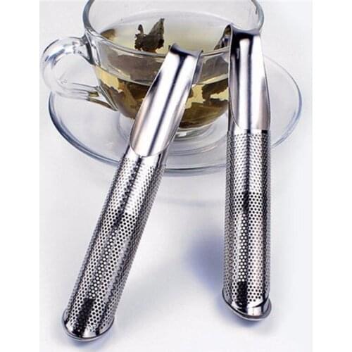 1pc Stainless Steel Tea Infuser Creative Pipe Design Strainer for Mug Fancy Filter Metal Tea Puer Tea Tool