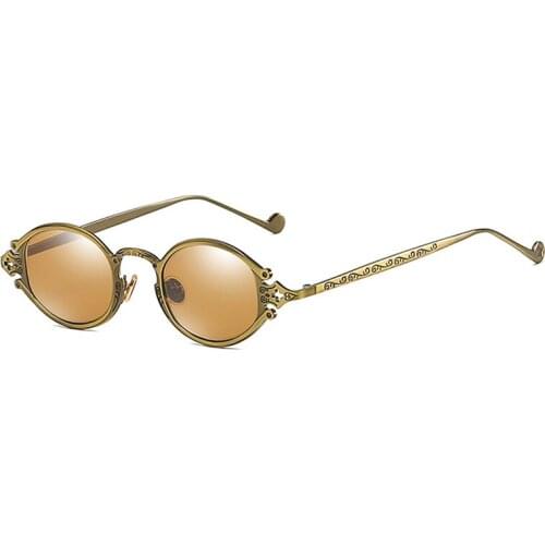 IWAYS 2019 Steampunk Sunglasses Women Luxury Brand Designer Shades Sun Glasses Men Metal Round Sunglass Vintage Oculos UV400