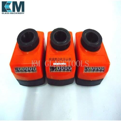 Glass Edging Machine Mechanical Base Position Indicator Scale Adjustment Knob Red Digital Device