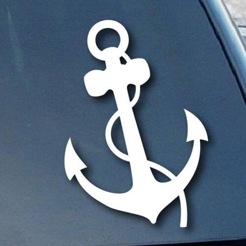 Anchor die cut vinyl decal for window car truck noteBook virtually any hard, smooth surface 5"Tall