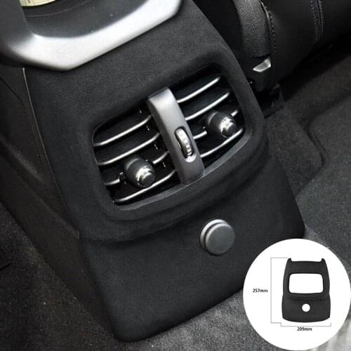 For BMW F60 2018-2020 Alcantara Suede Wrap Car Back Air Vent Conditioning Outlet Panel Trim Stickers Cover Mouldings Styling