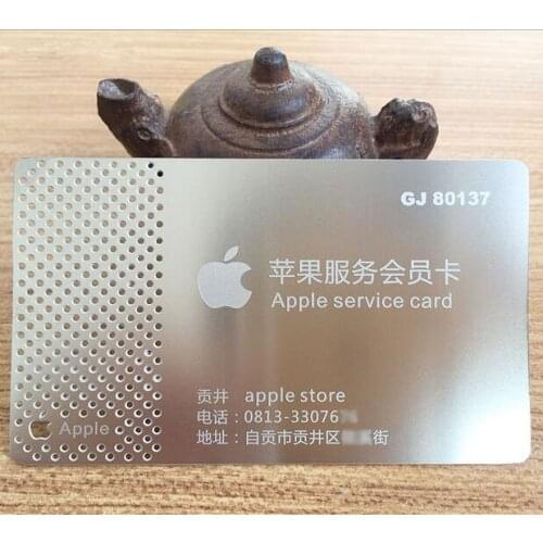 100PCS/LOT Customized Metal Invitation Card/ Business Membership Card/ VIP Card