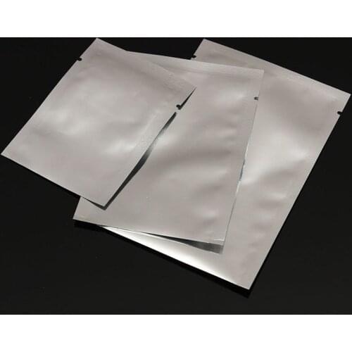 100pcs Heat Seal Storage Bags Aluminium Foil Vacuum Sealer Pouches Food Grade For Nuts TS1