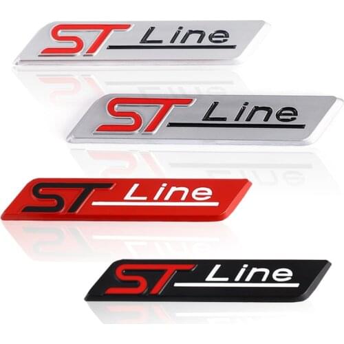 3D Car Sticker ST LINE Emblem Sport Badge Decal for ford F-150 Focus X Vignale kuga mk3 Fiesta Ecosport Mondeo Explorer EcoBoost