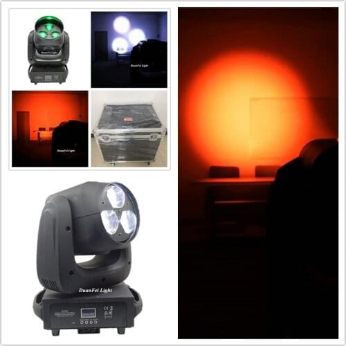 8pcs Beam Light 3x40W RGBW 4IN1 Wash LED Bee Eyes Moving Head Light With Zoom Flightcase