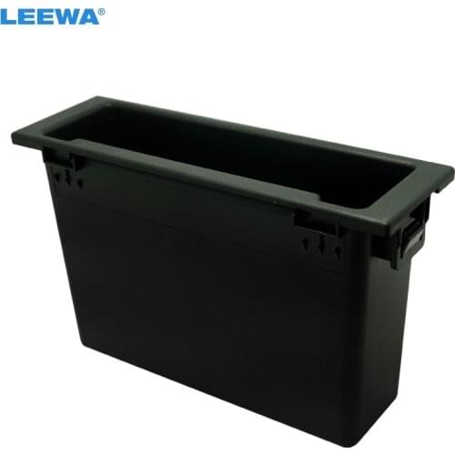 LEEWA 1DIN Car Stereo Radio Refitting Dash Installation Mounting Trim Fascia Console Storage Box Spacer For Mazda #CA1123