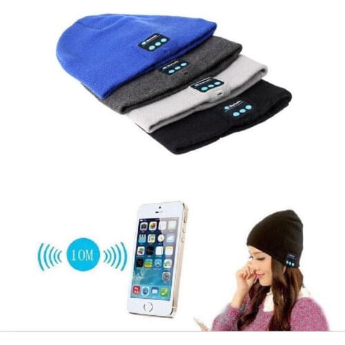 Bluetooth Music Soft Beanie Hat with Stereo Headphone Headset Speaker Wireless Warm Beanie ski cap