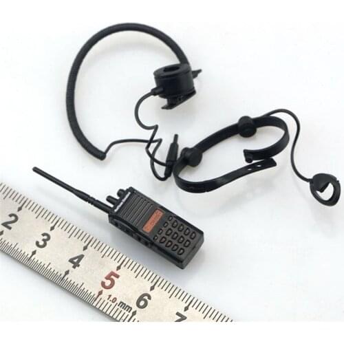 Big Sales 1/6th Combat War Radio station Headphone Communicator Model For Doll Action Scene Component