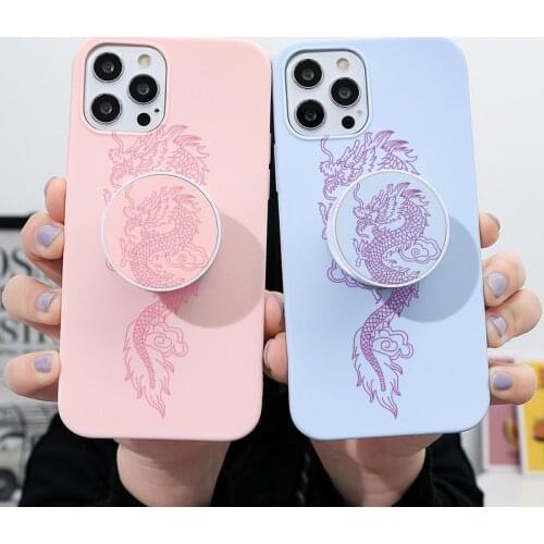 For Xiaomi Mi Redmi Note 8T 8 10 T Lite 9S 9A 9C Poco M3 X3 NFC 10T 11 9 S 7 5 6 F2 Pro Max Black Dragon TPU Holder Cases Fundas