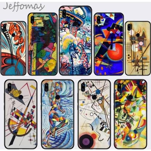 Wassily Kandinsky Art pattern Phone Case For Xiaomi Redmi 9 8 9t a3Pro 9se k20 mi8 max3 lite 9 note 9s 10 pro