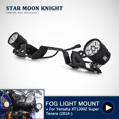 For Yamaha XT1200Z XTZ 1200 Super Tenere 2014 - Fog Lights Auxiliary Bracket Light Mounts Spotlight Bracket Spot Light Holder