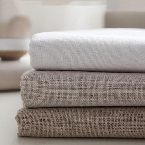Cotton Linen White Embryo Fabric Comfortable Soft Healthy Environmentally Friendly Fabrics Per Meter Sewing Material Cloth