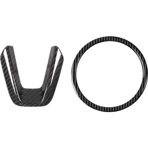 Carbon Steering Wheel Trim Sequins, Steering Wheel Ring Logo Applique Cover,Car Accessories,for Mazda 3 6 Cx-4 CX5 CX9