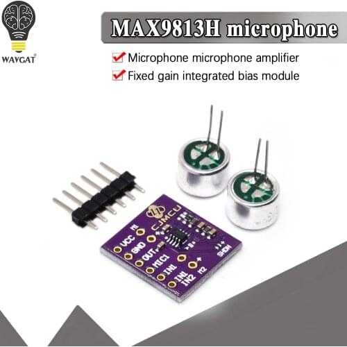 MAX9813H Microphone Module Microphone Amplifier Amplifier Module Double Input Fixed Gain Integrated Bias CJMCU-9813