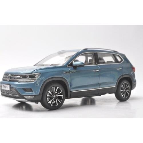 1:18 Diecast Model for Volkswagen VW Tharu 2018 Blue New SUV Alloy Toy Car Miniature Collection Gifts