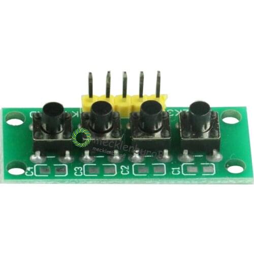 DIY Kit 1x4 4 Independent Key Button Keypad Keyboard Module Mcu for Arduino Student Class Design Graduation Project Experiment