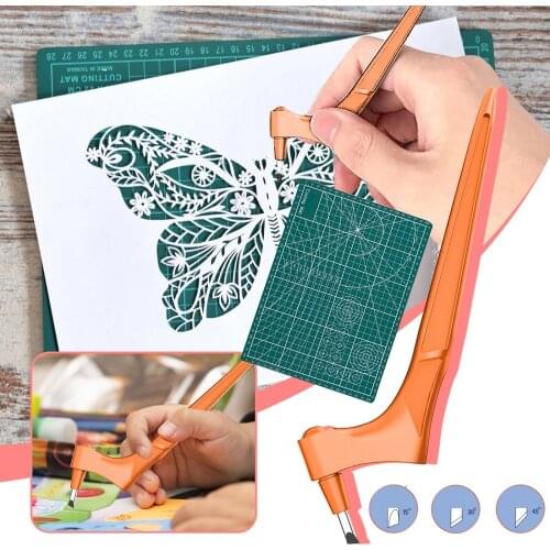 Craft Cutting Tools Set 360-degree Rotating Blade Precision Carving Art Knife Cutter Paper Cutting Tool Cricut machine Adult Kid