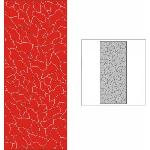 New Slim Spotted Cracked Wall Background Plate Craft Embossing Mold 2021 Metal Cutting Dies for Scrapbooking Album Card Making