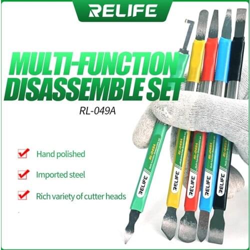 RELIFE RL-049A Multifunctional Double-Headed Use Disassembly Crowbar Suitable For Removing Glue And Scraping Tin Crowbar