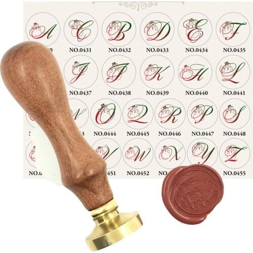 Cute snowman Letter Wax Seal Copper head Handle Curlicue Alphabet DIY Scrapbooking Vintage Ancient Seal Retro Stamp gift set