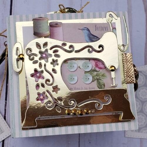 Die Cut Metal Cutting Sewing Machine Alinacraft DIY Scrapbooking Album Papercraft Handmade Card Stencil Art Cutter Punch Die