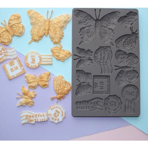 Butterfly Silicone Mold Fondant Mould Cake Decorating Tools Chocolate Gumpaste Molds, Sugarcraft, Cookies, Kitchen Gadgets
