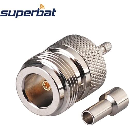 Superbat N Crimp Jack Solder RF Coaxial Connector for Cable RG174,RG188A,RG316,LMR100